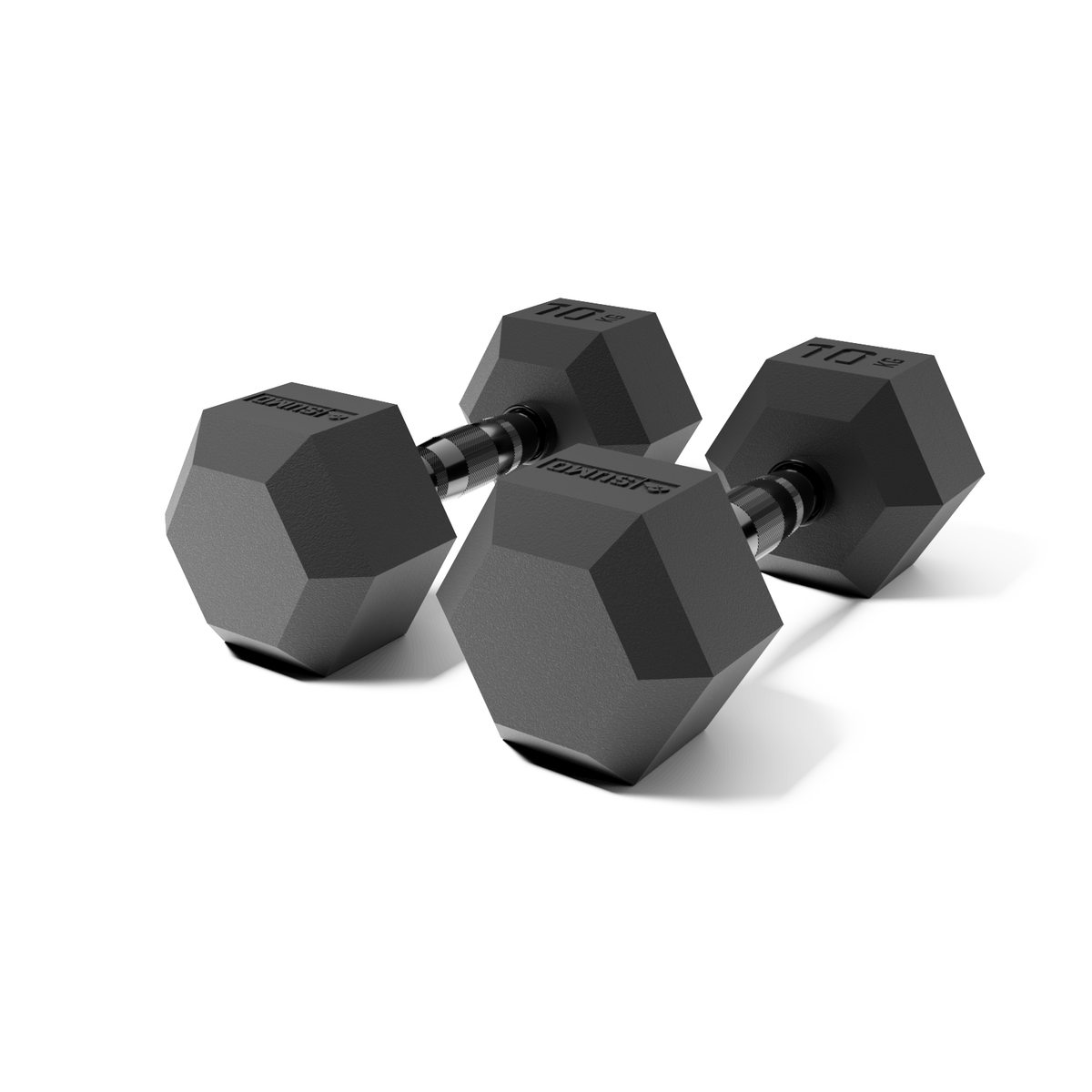 Black Hex Dumbbells Pairs 1 40kg Sumo Strength